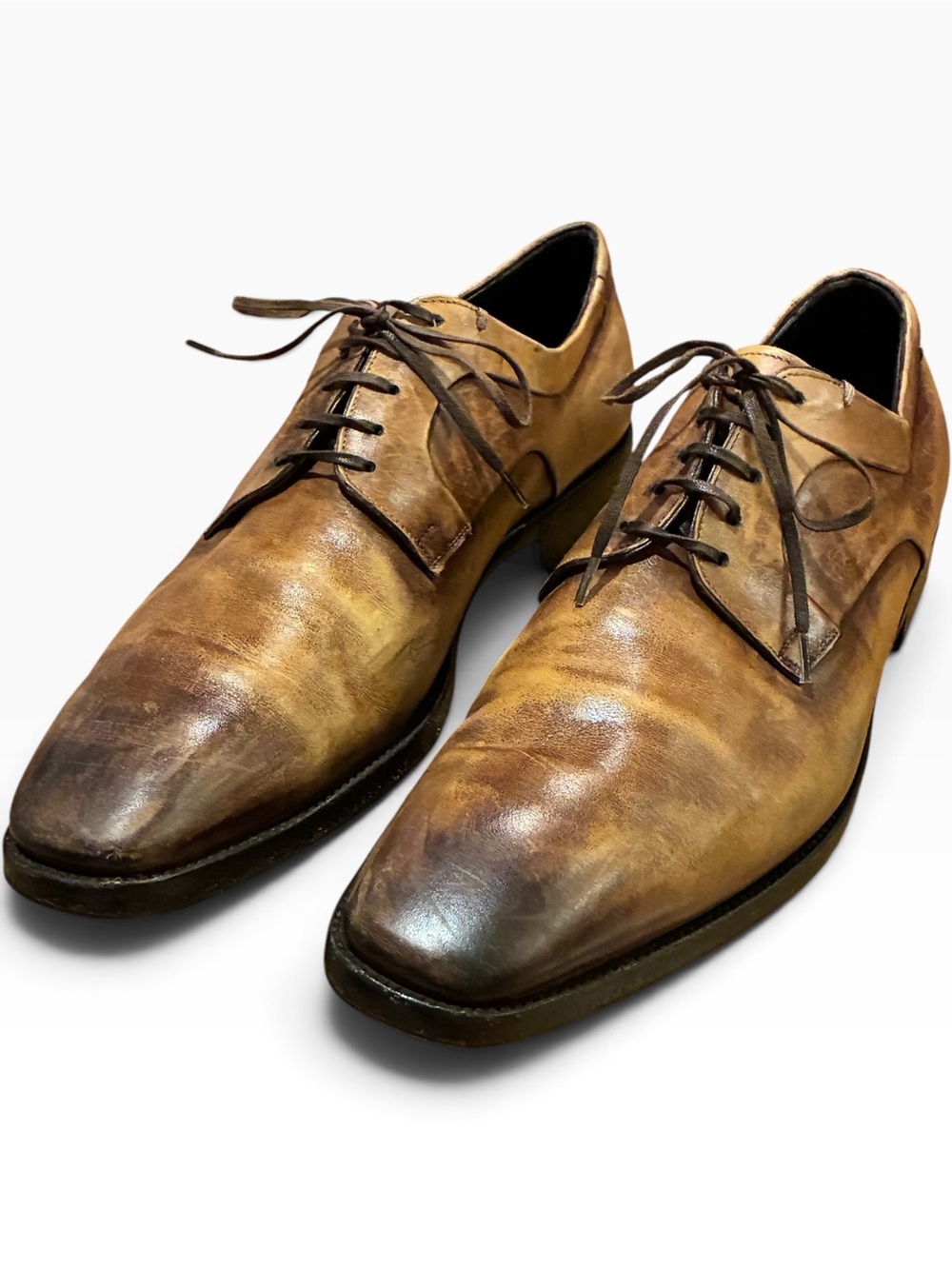 Ermenegildo Zegna XXX Couture Antique Leather Derby